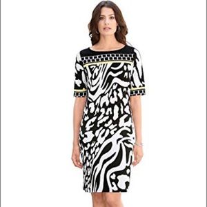 Black & White Print Dress